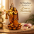 Radha Krishna Statue on Lotus Base, Antique Brown Decorative Idol for Home Décor