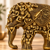 WellHomes™ गोल्डन ह्यूमन एलीफेंट स्कल्पचर – घर की सजावट के लिए बारीकी से नक्काशीदार सजावटी शोपीस (कॉपी)